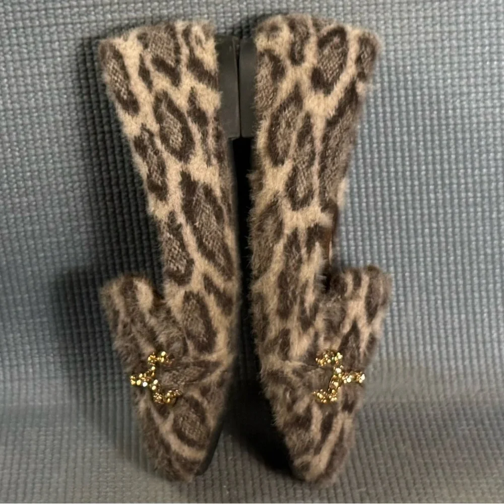 Kouaidi Women’s Leopard Print‎ Slip On Loafer Shoes Size 6 US 36 EU
